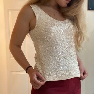 J Crew Sequin Top